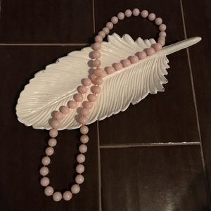 Pink beaded necklace